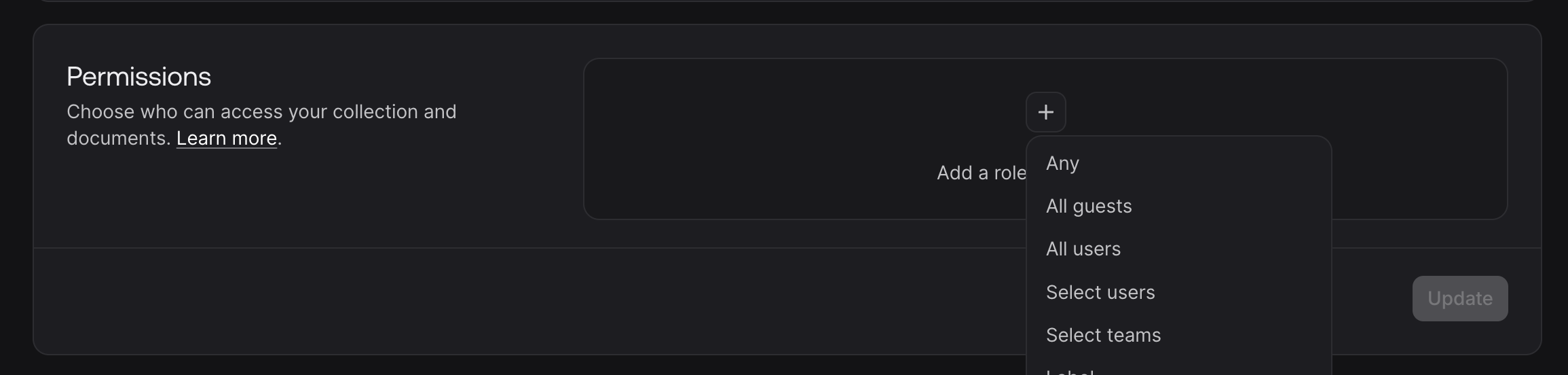 Create permissions