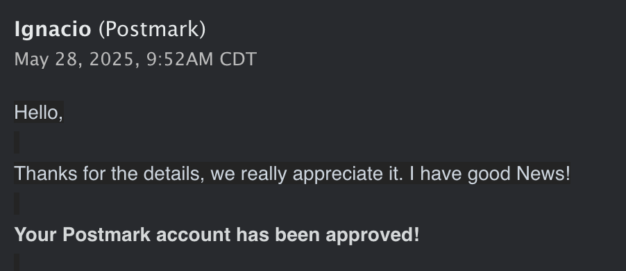Postmark Email