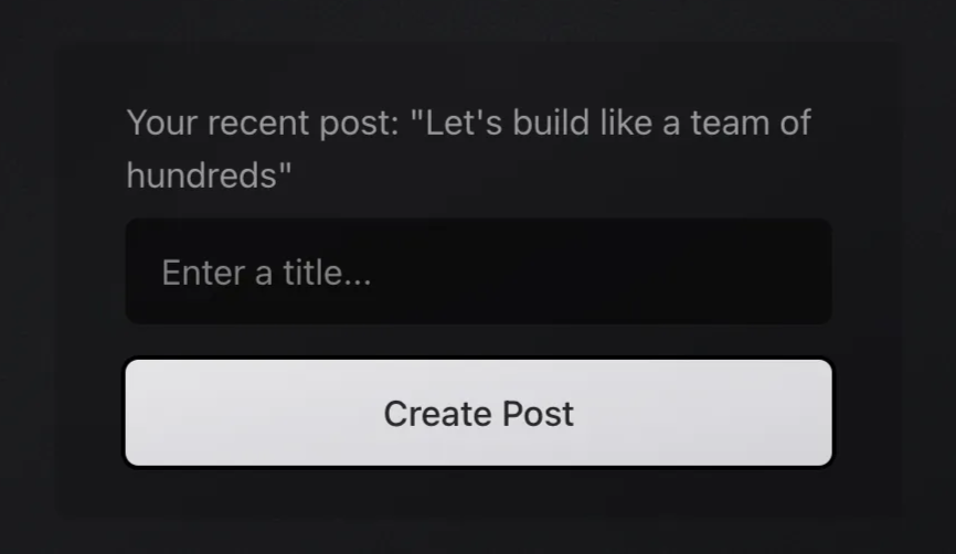 Recent posts image
